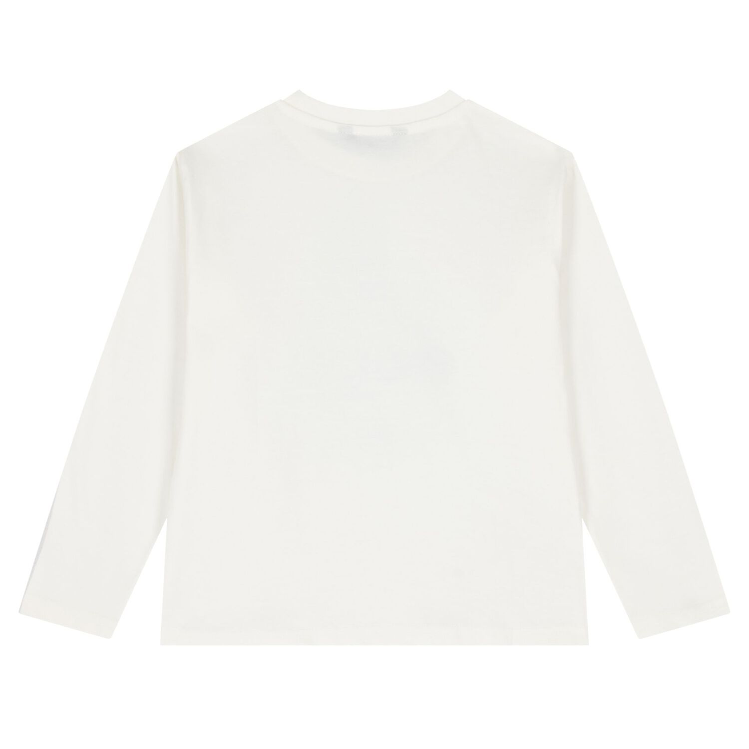 Boys White & Navy Blue Long Sleeve Top, 1, hi-res