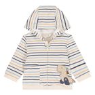 Baby Boys Blue, White & Beige Tracksuit Set (3 Piece), 1, hi-res