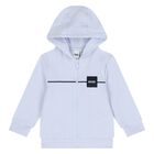 بدله رياضيه للاولاد بالشعار باللون الابيض والازرق , 1, hi-res