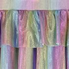 Girls Iridescent Rainbow Ruffled Skirt, 1, hi-res