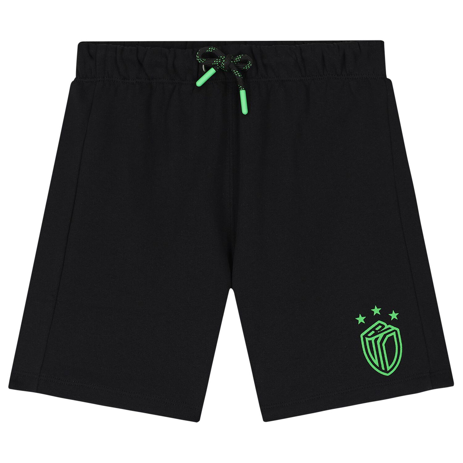 Boys White & Black Logo Shorts Set, 1, hi-res image number null