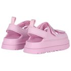 Girls Pink Chunky Logo Sandals , 2, hi-res