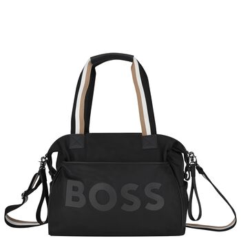 Black Logo Baby Changing Bag