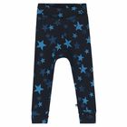 Younger Boys Navy Stars Trousers, 1, hi-res