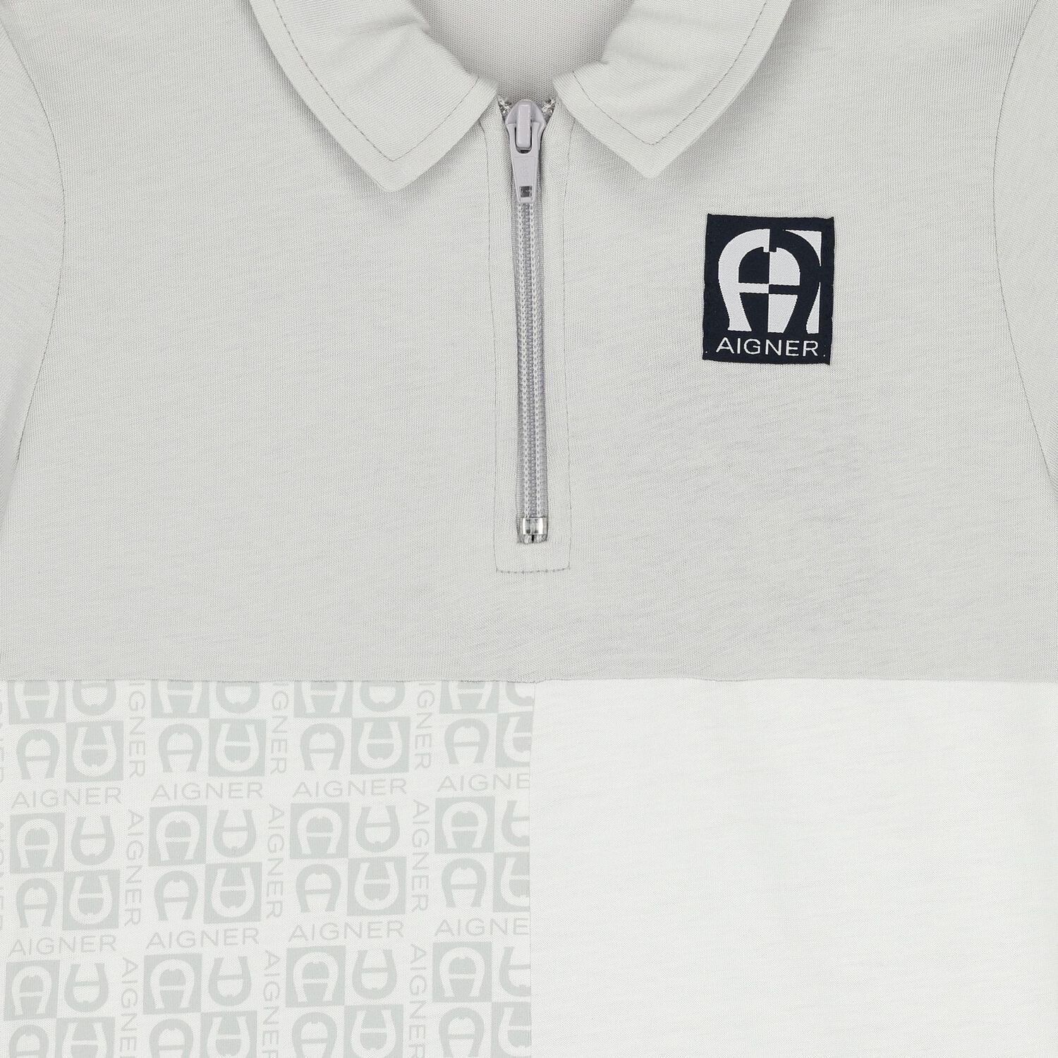 Boys White & Grey Logo Polo Shirt, 1, hi-res image number null