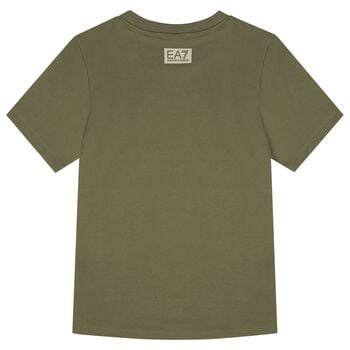 Boys Green Logo T-Shirt