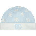 طقم أولاد أفرول بالشعار باللون الأزرق, 1, hi-res