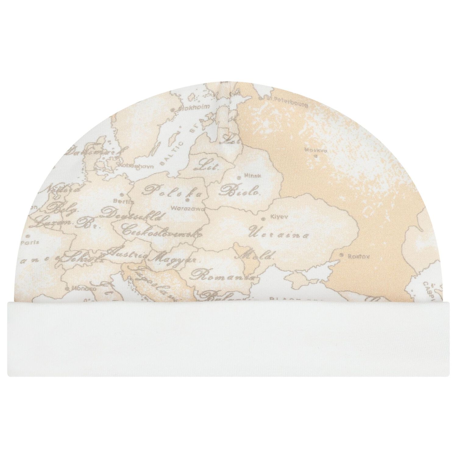 White & Beige Geo Map Babygrow Gift Set , 1, hi-res