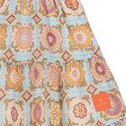 Girls Blue Logo Tiered Skirt, 1, hi-res