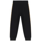 بنطلون رياضى كاروهات باللون الاسود والبيج, 1, hi-res