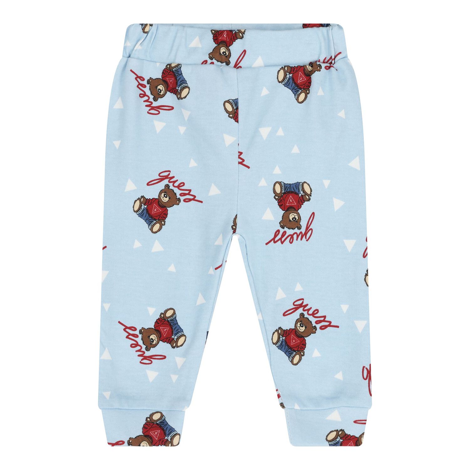 طقم ملابس داخلية للأطفال الرضع مزين بشعار دب تيدي باللونين الأزرق والأبيض, 2, hi-res