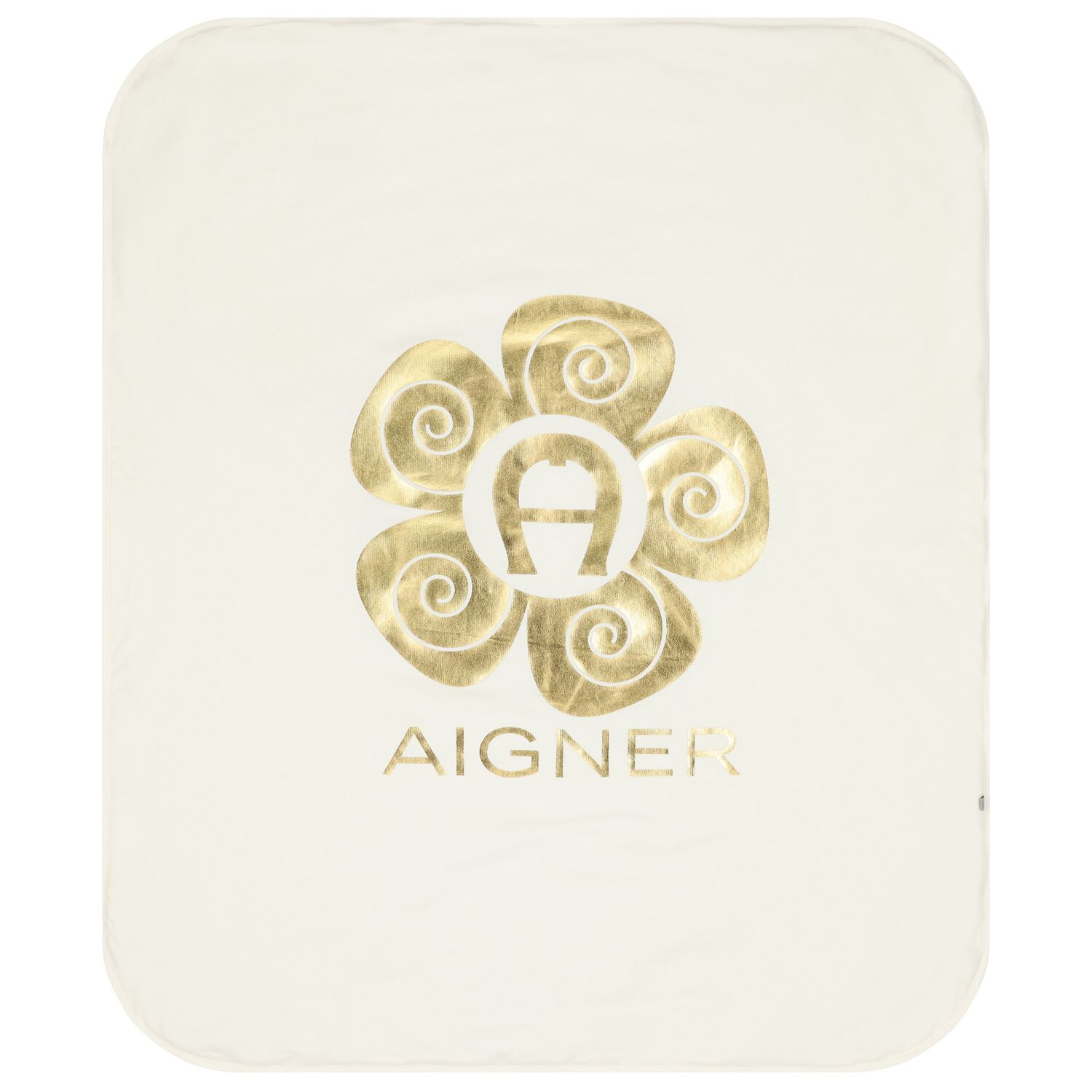 Baby Girls Ivory Logo Blanket, 1, hi-res