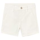 Younger Boys Ivory Shorts, 3, hi-res