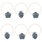 مشابك شعر بنات بالفراولة باللون الوردى والعاجى, 1, hi-res