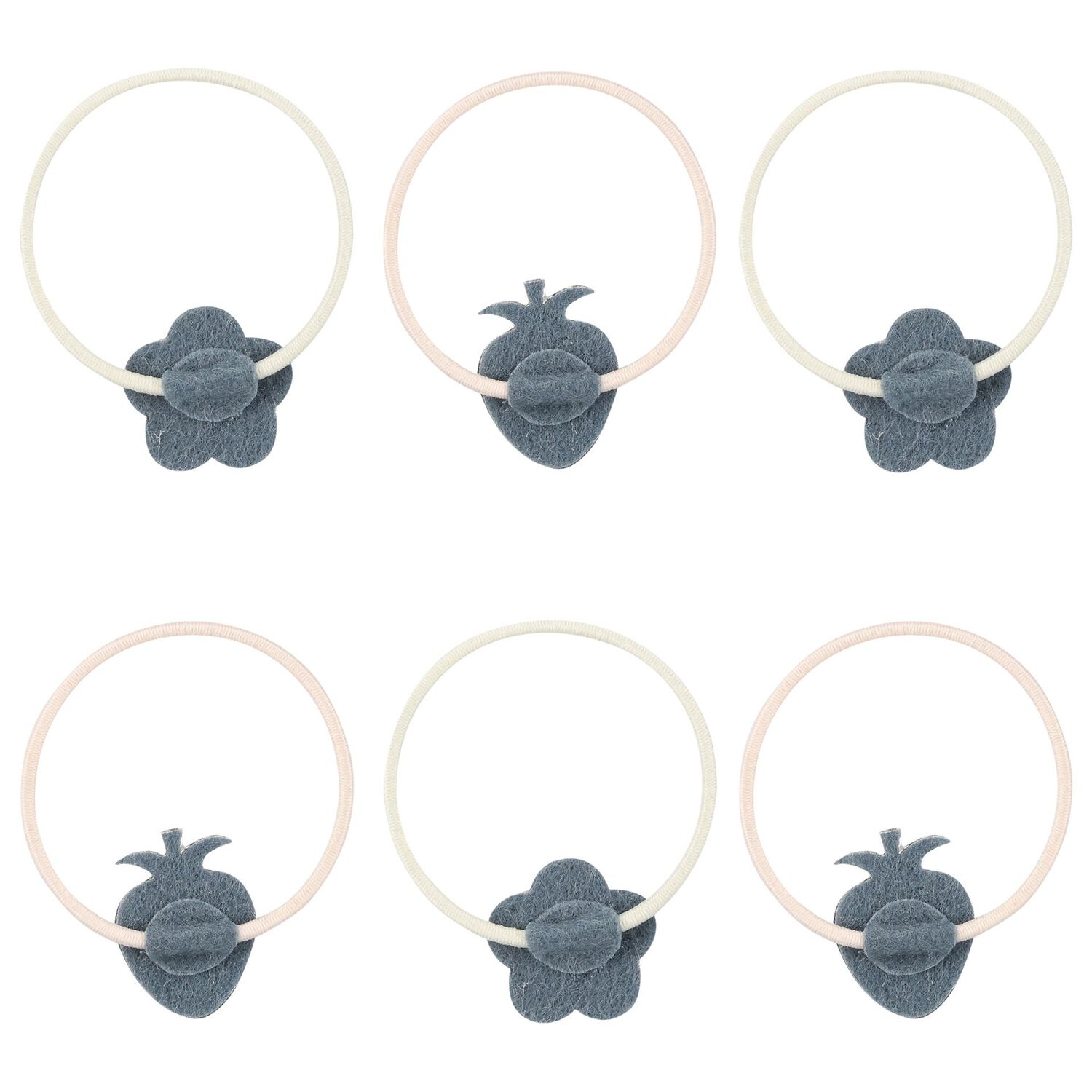 مشابك شعر بنات بالفراولة باللون الوردى والعاجى, 1, hi-res image number null