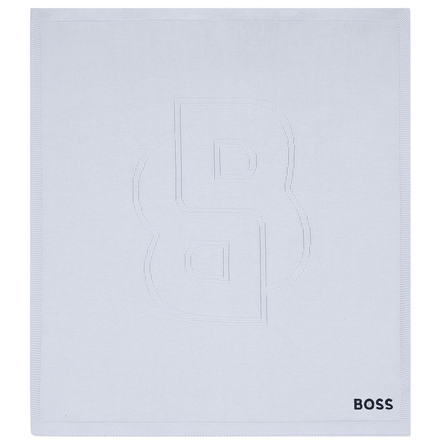 Baby Boys Blue Logo Baby Blanket, 2, hi-res image number null