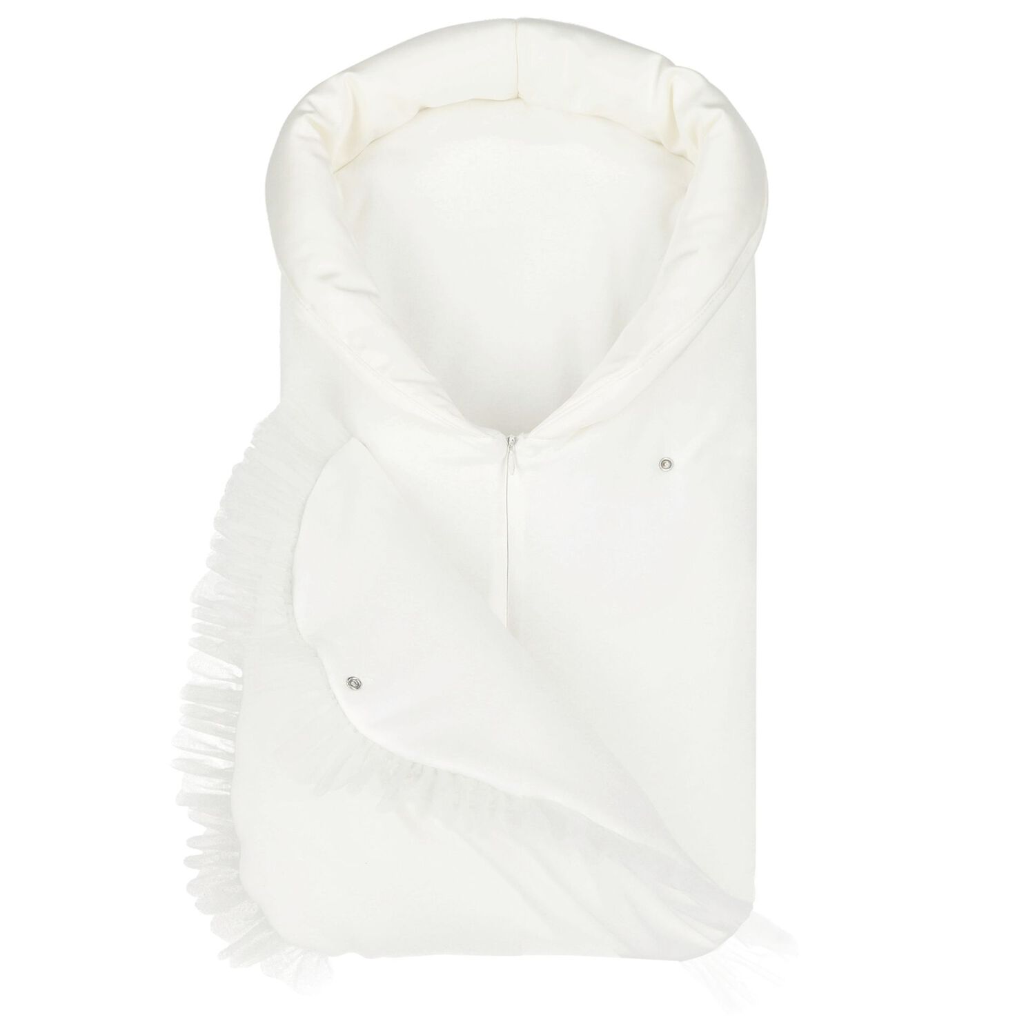 Crown Ruffled Tulle Baby Nest, 1, hi-res