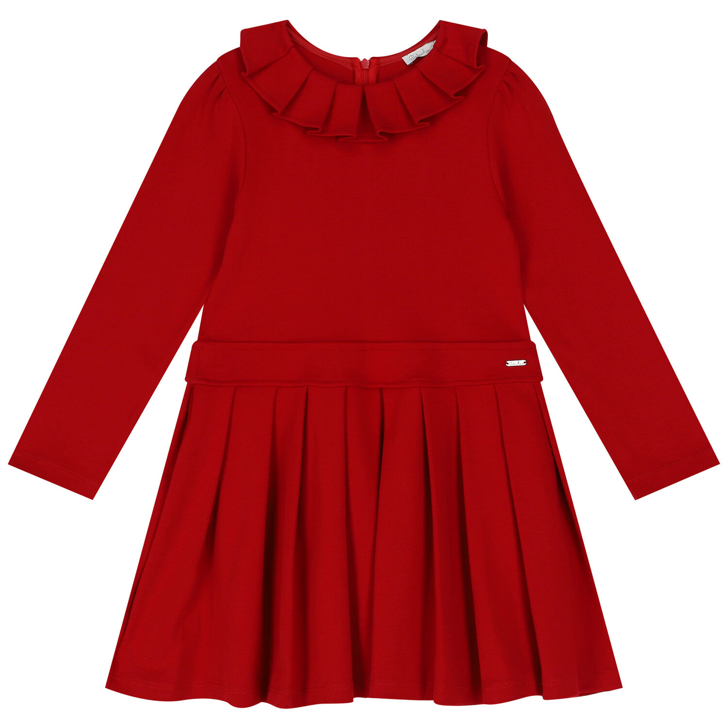 Girls Red Pleated Dress, 1, hi-res image number null