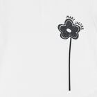 Younger Girls White & Pink Flower Skirt Set, 1, hi-res