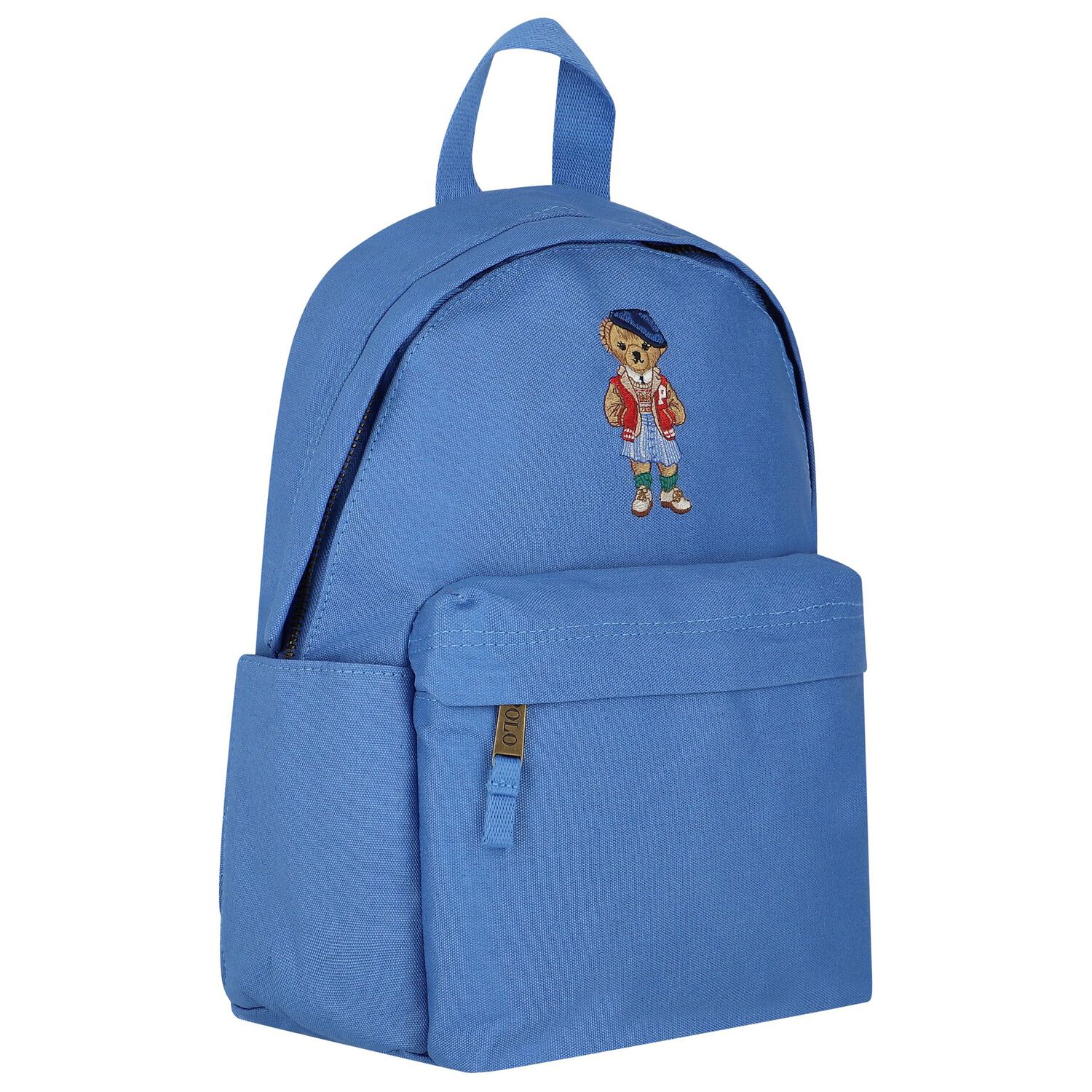 Boys Blue Polo Bear Backpack, 1, hi-res image number null