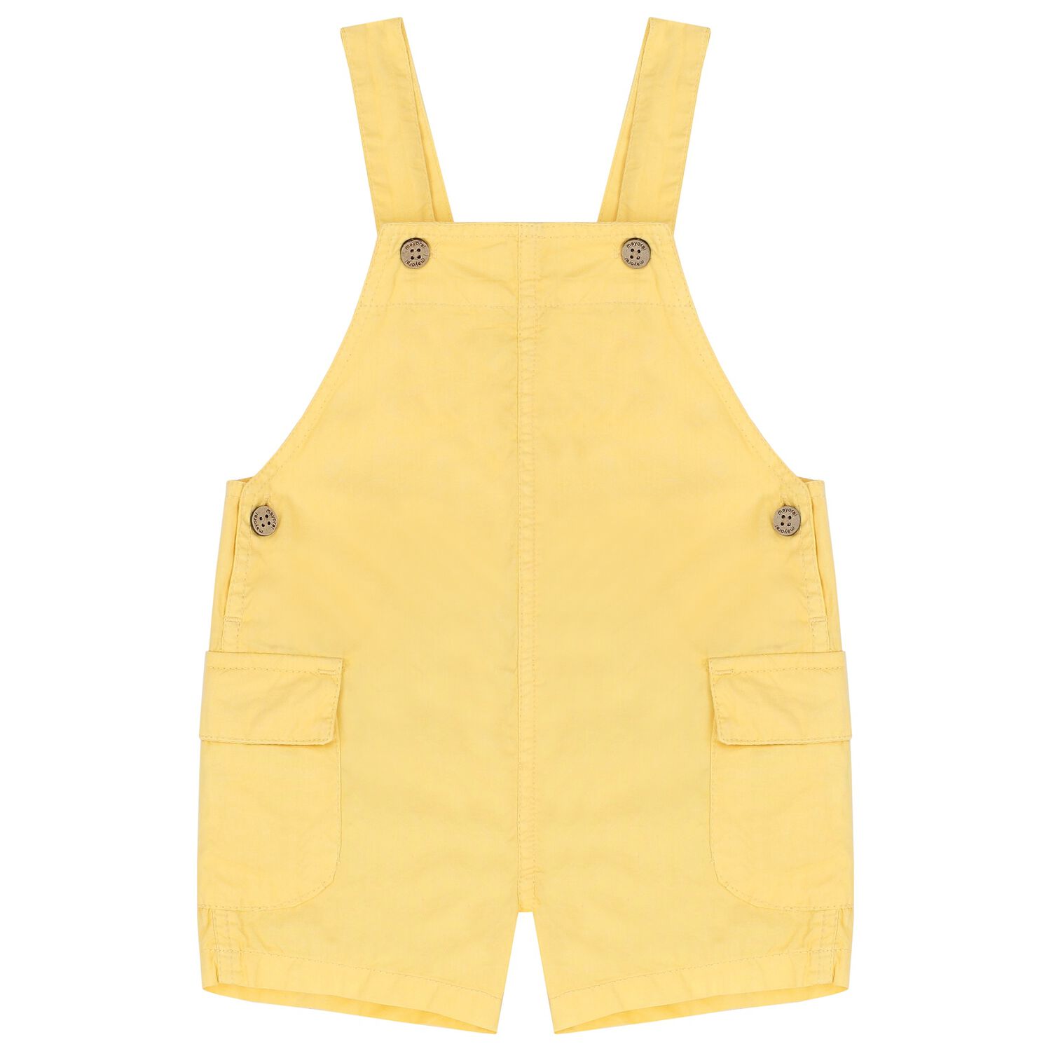 Younger Boys Yellow Dungarees, 1, hi-res