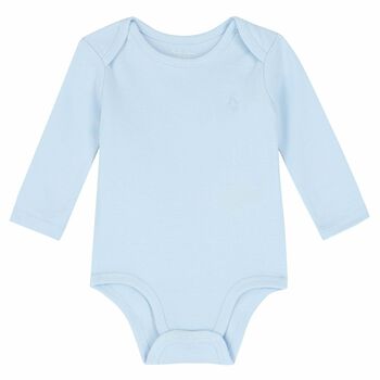 Baby Boys Blue Logo Bodysuit
