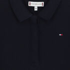 Girls Navy Blue Logo Polo Dress, 1, hi-res