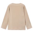 Boys Beige Snow Bear Long Sleeve Top, 1, hi-res