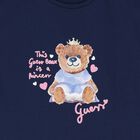 Girls Navy Blue Teddy Bear T-Shirt, 3, hi-res