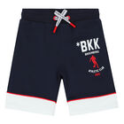 Boys Navy & White Logo Short, 1, hi-res