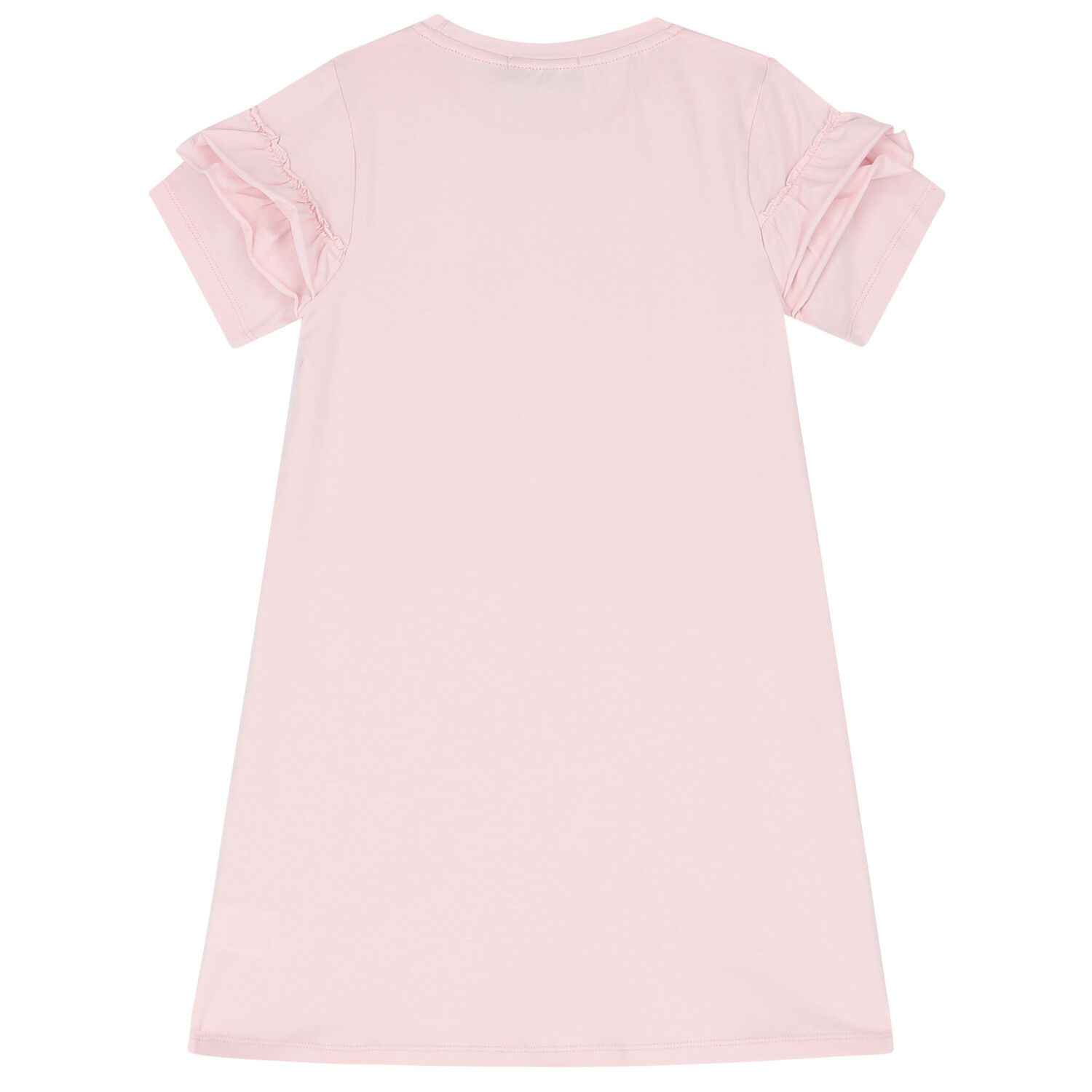 Girls Pink Bear Logo Dress, 4, hi-res