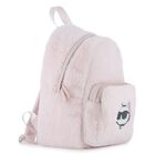 Girls Pink Faux Fur Choupette Backpack, 1, hi-res