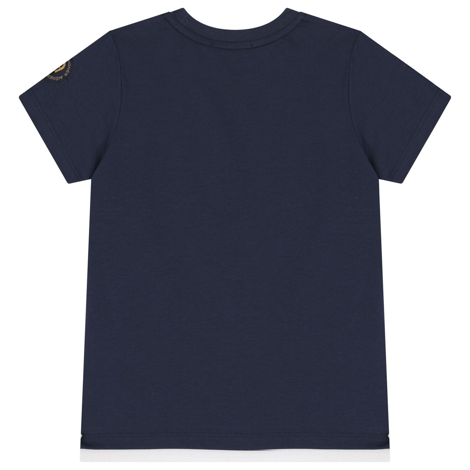 Boys Navy Blue Logo T-Shirt, 2, hi-res image number null