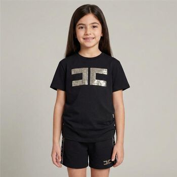 Girls Black Logo T-Shirt