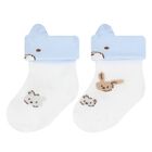 Baby Boys Blue Romper Gift Set, 2, hi-res