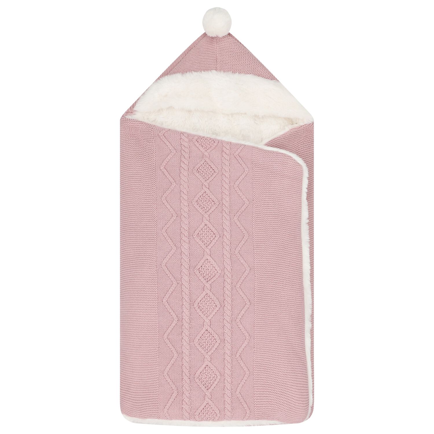 مدس بنات منسوج باللون الوردي, 1, hi-res