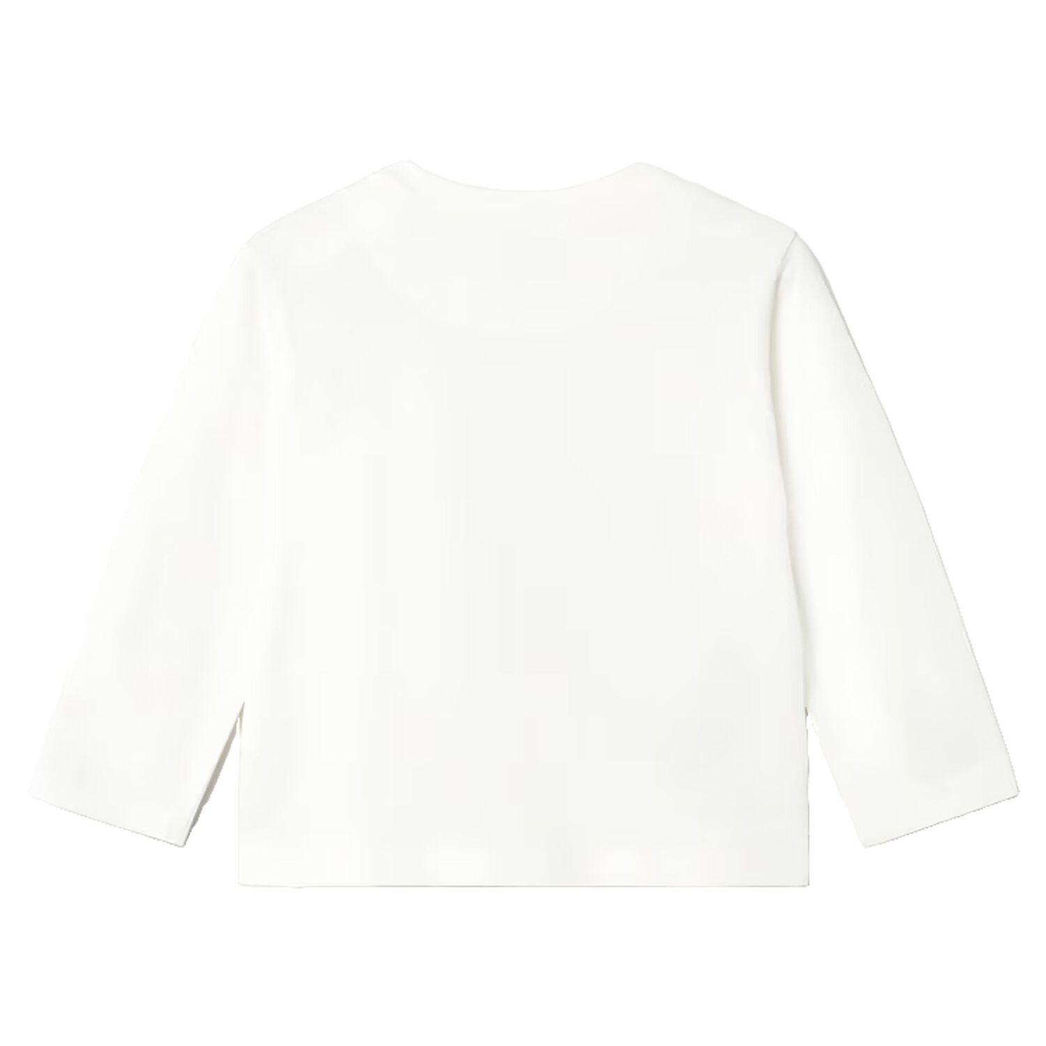 Younger Boys White Tiger Long Sleeve Top, 2, hi-res