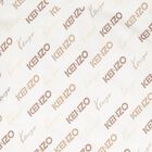Girls Ivory & Beige Logo Dress, 1, hi-res