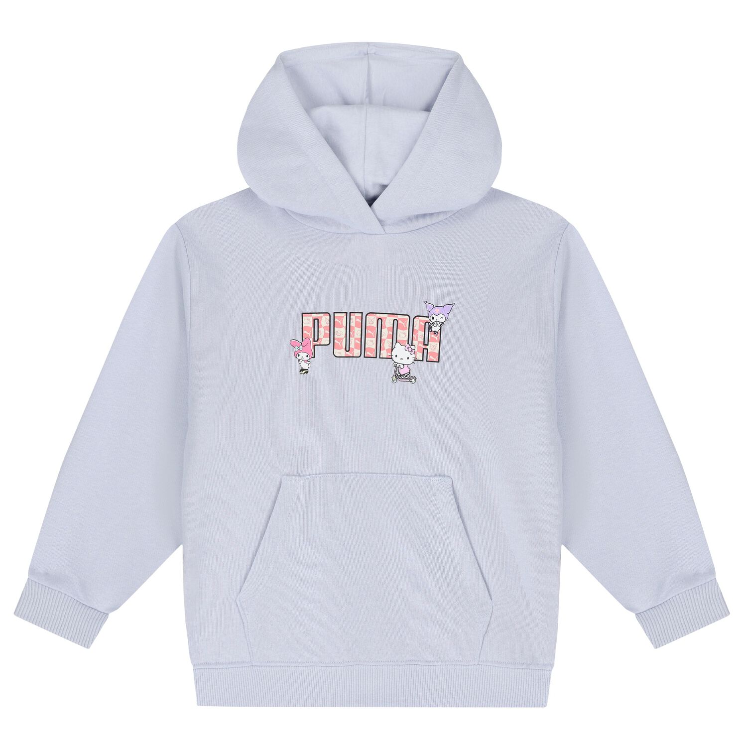 Girls Purple Logo Hello Kitty Hooded Top, 1, hi-res image number null