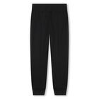 Girls Black Logo Joggers, 1, hi-res
