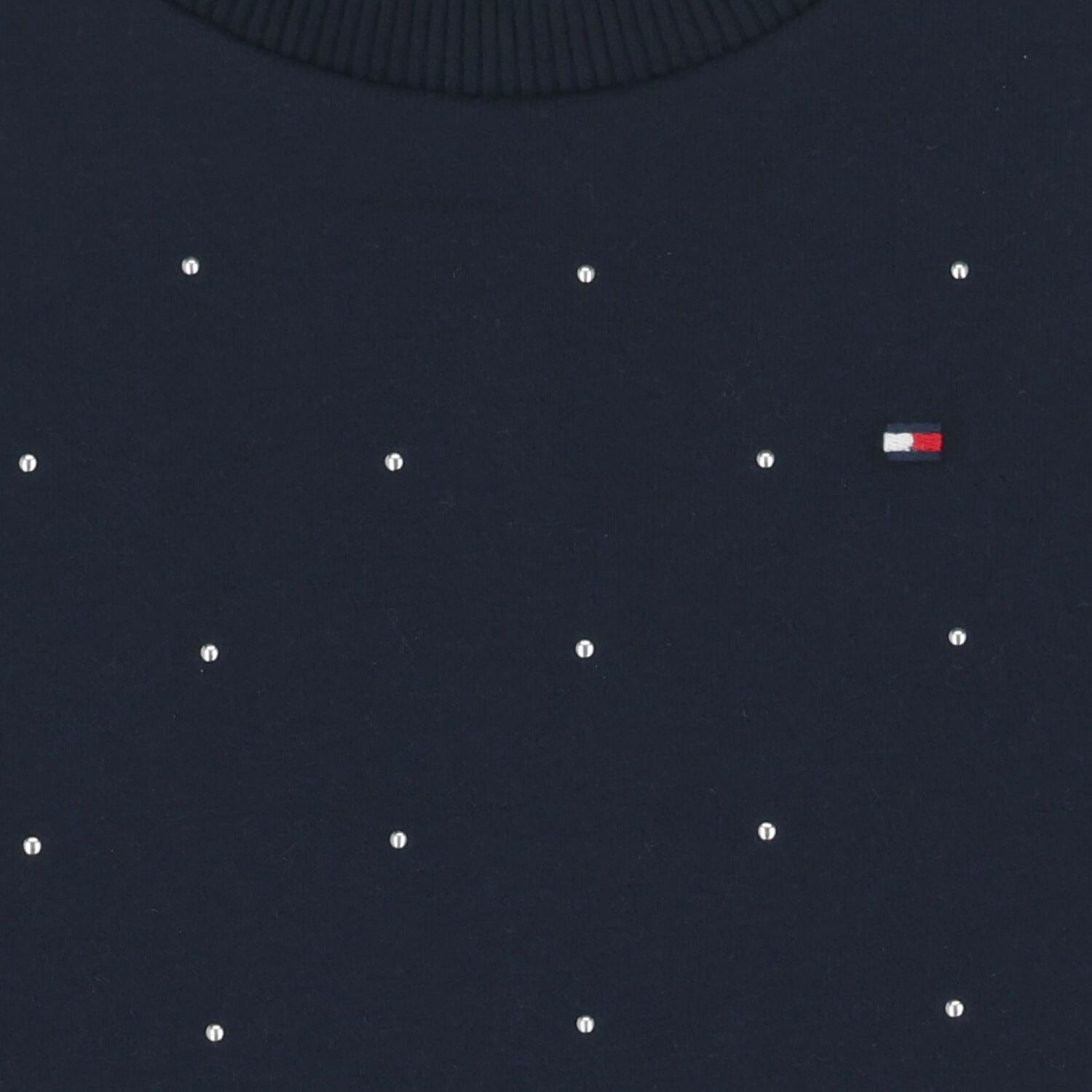 فستان بنات مزخرف باللون الكحلى , 1, hi-res