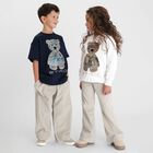 Navy Blue Teddy Bear Logo T-Shirt, 2, hi-res