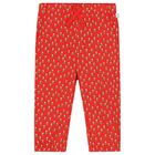Younger Girls Red Floral Tracksuit, 1, hi-res