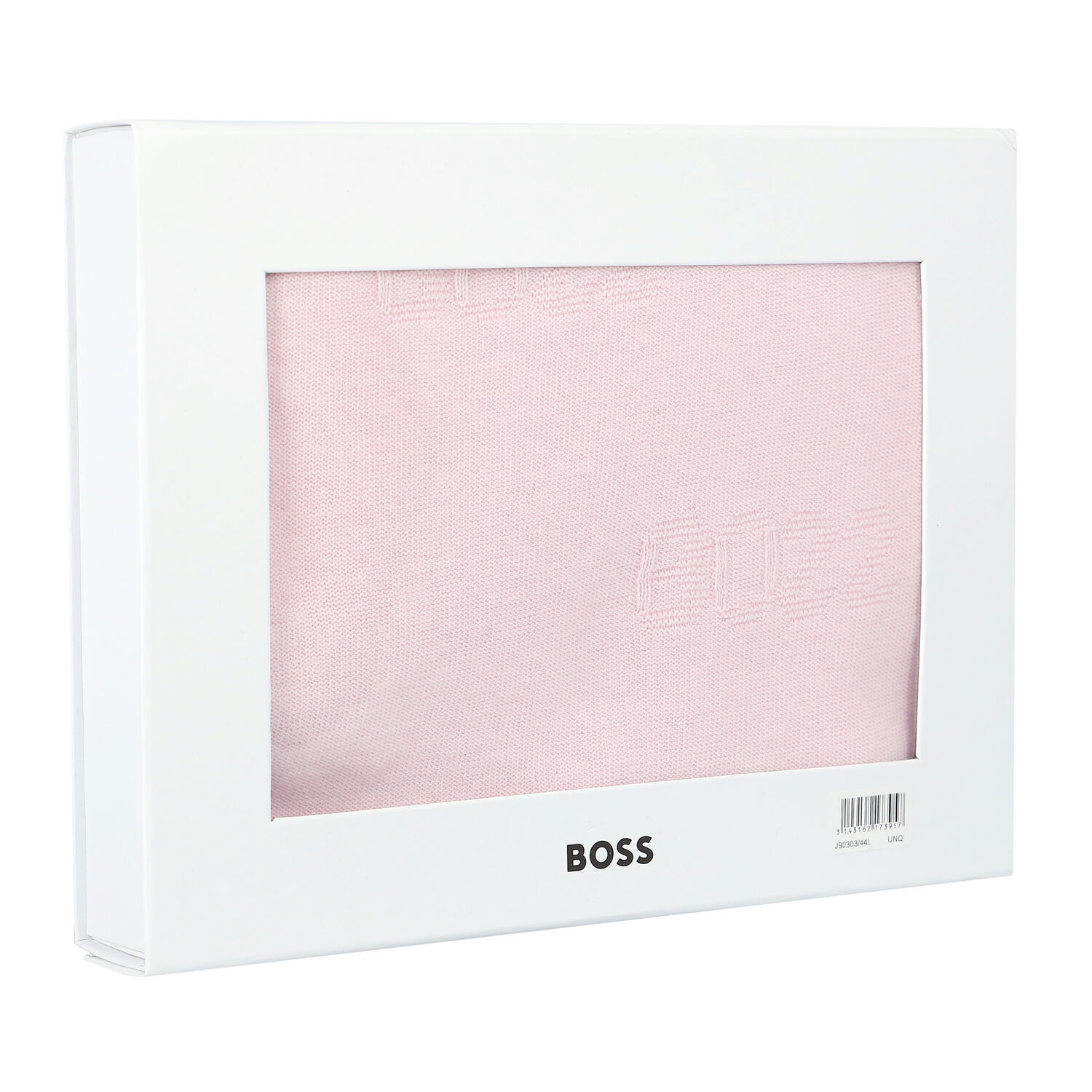 بطانية محبوكة بالشعار باللون الوردى للبنات, 1, hi-res