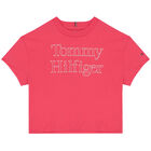 Girls Pink Logo T-Shirt, 1, hi-res