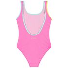 Girls Pink Logo Swimsuit, 1, hi-res
