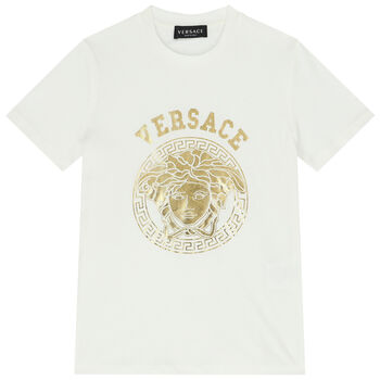 Ivory & Gold Medusa T-Shirt