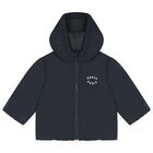 Younger Navy Blue Tiger Hooded Younger Jacket, 1, hi-res