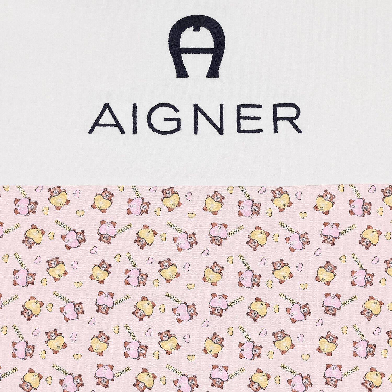 Baby Girls Pink & White Teddy Bear Logo Blanket, 2, hi-res