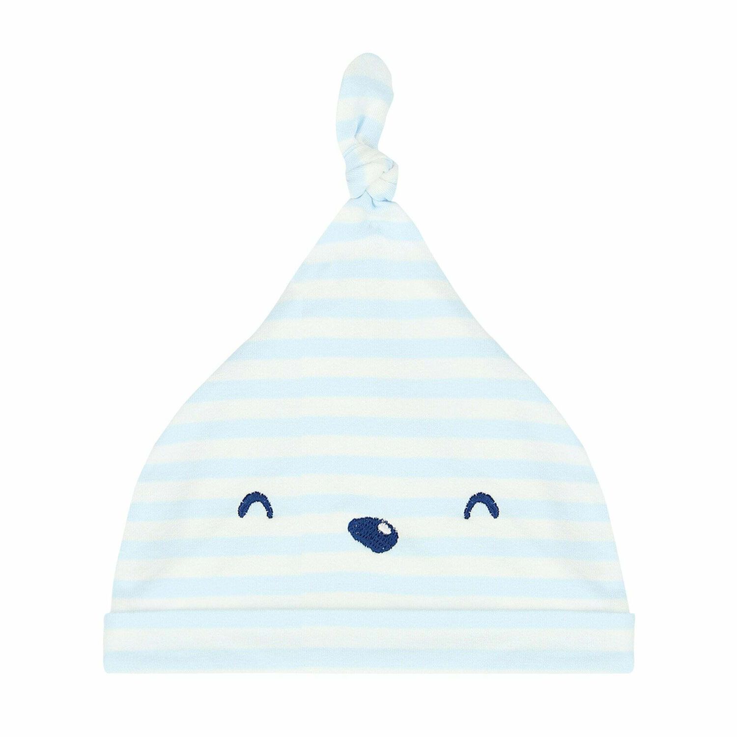 Baby Boys Blue & White Hat, 1, hi-res image number null